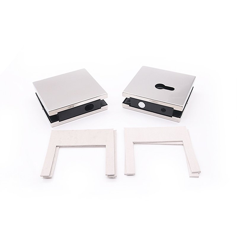 Tempered Glass Gate Door Hardware Kit With Floor Spring Hinge Patch Fittings Door Closers