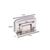 Wall Mount Stainless Steel Glass Door Hinge Shower Enclosure Hardware
